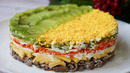 Салат «Новогодний Каприз» очень сочный и вкусный
