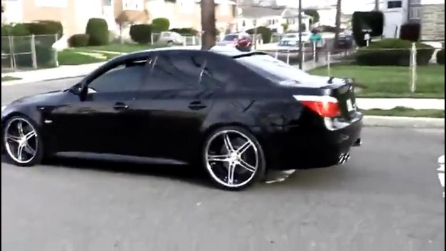 BMW E60 M5 выхлоп и буксовка