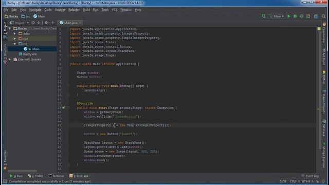 JavaFX Java GUI Tutorial – 29 – Binding