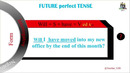Ingliz tili darslari – Future Perfect Tense: Kelasi tugallangan zamon