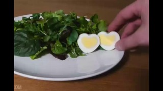 Как сделать крутое яйцо в форме сердца