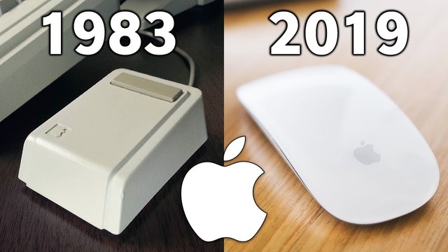 Эволюция развития компьютерных мышек Apple 1983 – 2019