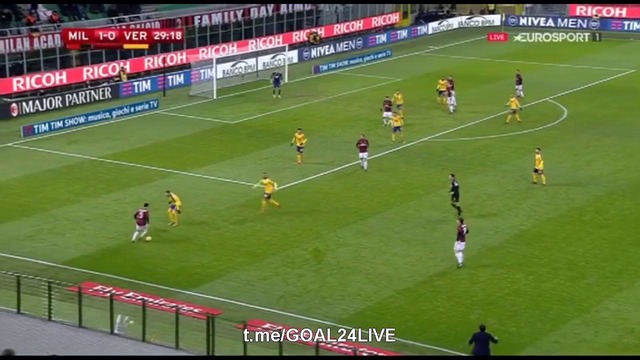 (HD) Милан – Верона | Кубок Италии 2017/18 | 1/8 финала | Первый матч