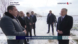 Prezident Shavkat Mirziyoyev Jizzaxga bordi