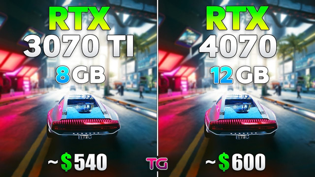 RTX 3070 Ti vs RTX 4070 – Test in 10 Games