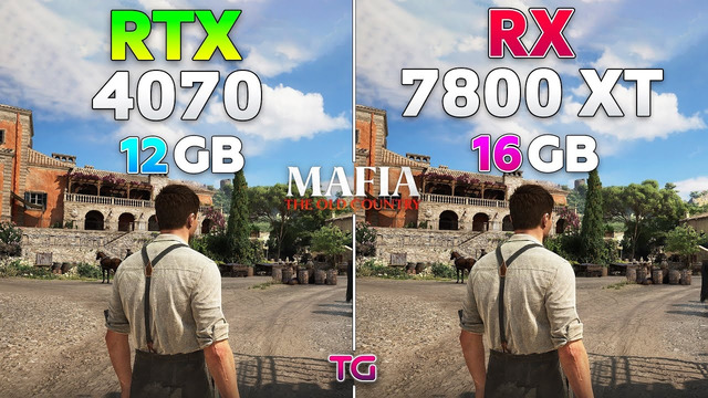 Mafia The Old Country: RTX 4070 vs RX 7800 XT | 1080p | 1440p | 4K