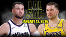Сакраменто Кингз – Лос-Анджелес Лейкерз | НБА | Обзор матча за 2026-01-13