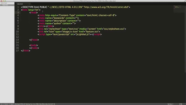 HTML5 Tutorials #2 – Starting Your First HTML5 Site