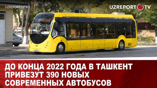 До конца 2022 года в Ташкент привезут 390 новых современных автобусов
