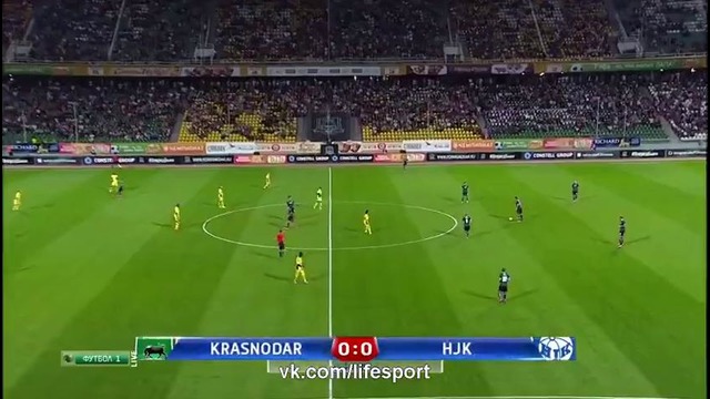 Краснодар 5:1 ХИК | Лига Европы 2015/16 | Раунд плей офф | 1-й матч | Обзор матча