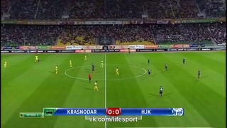 Краснодар 5:1 ХИК | Лига Европы 2015/16 | Раунд плей офф | 1-й матч | Обзор матча