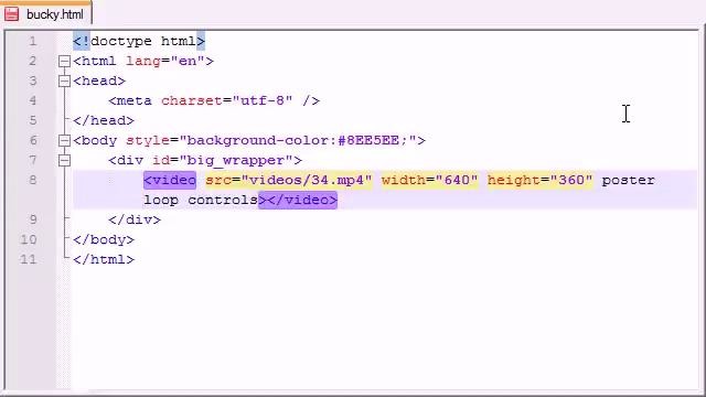 HTML5 Tutorial – 27 – Playing Video on Your Website
