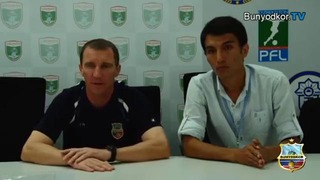 Post match press-conference Sergey Lushchan