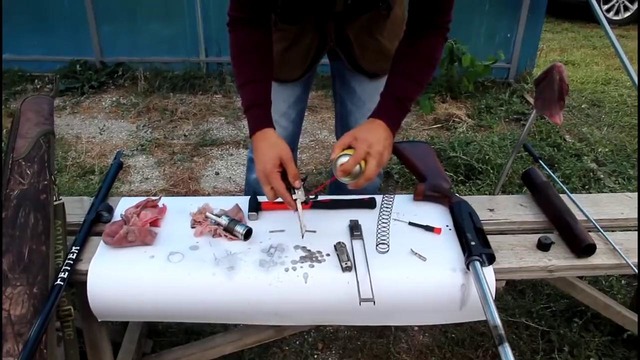 Правильная чистка ружья МР-155