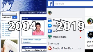 Эволюция развития Facebook 2004 – 2019