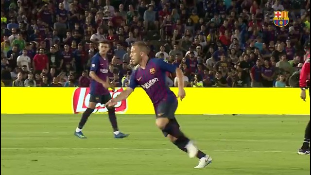 Barça’s new signings in action