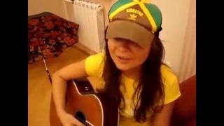 Девушка под гитару поёт песню ДДТ Метель