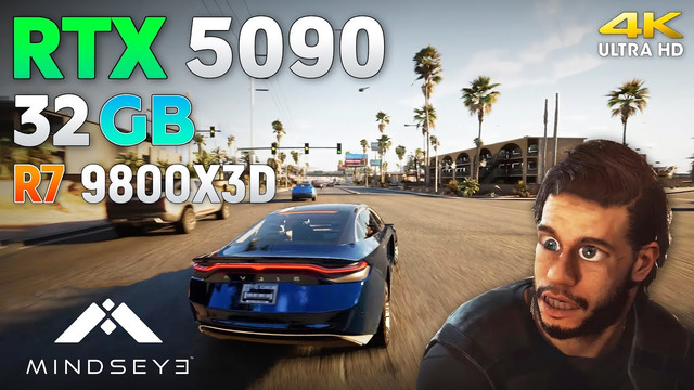 MindsEye «GTA 6 Killer» – RTX 5090 32GB + Ryzen 7 9800X3D | 4K