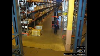 Скрытая камера на складе