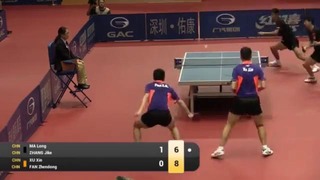 China Open 2015 Highlights- MA Long-ZHANG Jike vs FAN Zhendong-XU Xin (1-2)