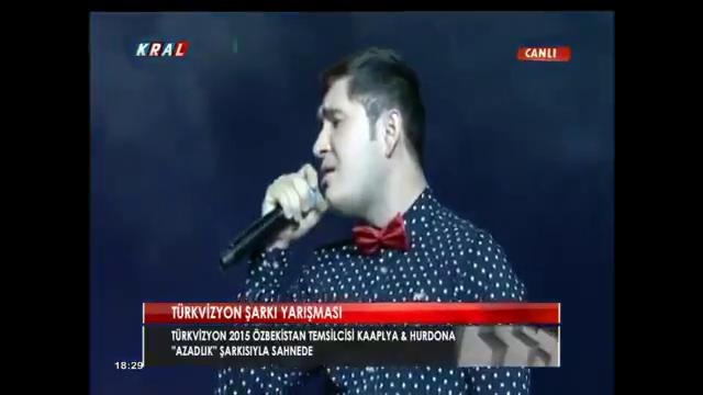 KaaPlya ( Ajnabiy ) & Hurdona – Azadlık (Uzbekistan) LIVE at Turkvision 2015 Grand F