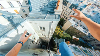 Париж: Паркур на крыше (От первого лица)
