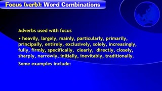 Essential Vocabulary- Focus (verb)