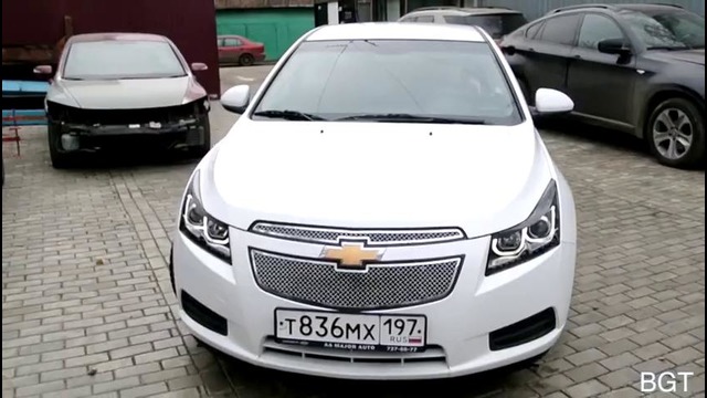 Chevrolet Cruze передняя тюнинг оптика