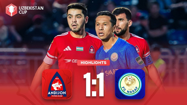 O’zbekiston kubogi 2-tur. Andijon – Nasaf bahsida kiritilgan gollar va xavfli vaziyatlar
