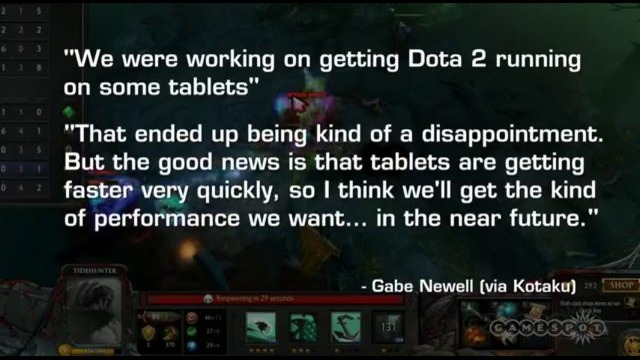 GS News – Valve wants Dota 2 on tablets