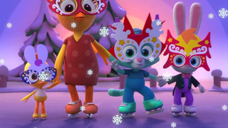 Цветняшки – С НОВЫМ ГОДОМ! – Зимние игры для малышей – развивающие мультфильмы и песенки для детей