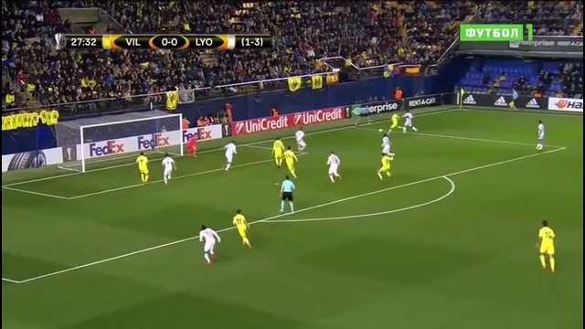 (480) Вильярреал – Лион | Лига Европы 2017/18 | 1/16 финала | Ответный матч | Обзор