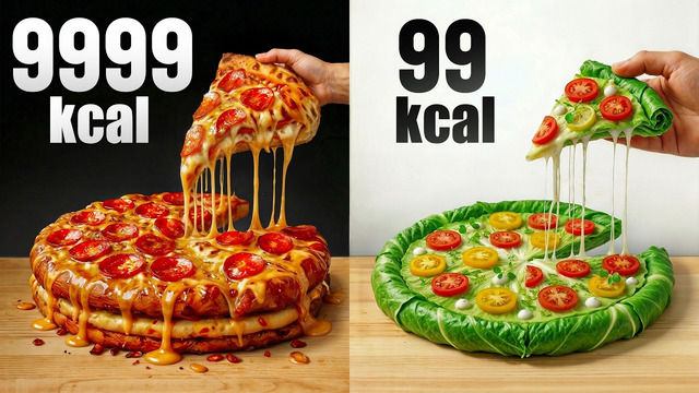 Пицца 99 vs 9999 Калорий