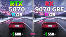 RTX 5070 vs RX 9070 GRE – Test in 12 Games
