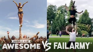 People Are Awesome vs. FailArmy | Cheerleading, Weightlifting, Surfing & More