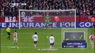 Арсенал 5:0 Астон Вилла | Английская Премьер Лига 2014/15 | 23-й тур | Обзор матча