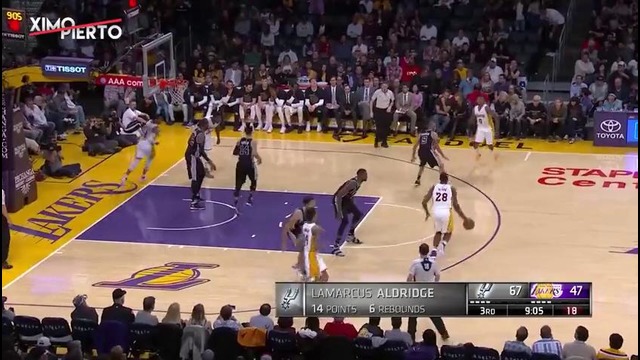 NBA 2017: San Antonio Spurs vs LA Lakers | Highlights | Feb 26, 2017