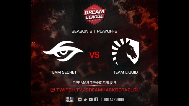 DreamLeague Season 8 (Major) – Team Liquid vs Team Secret (Game 3, WB Final)