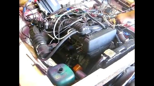 Lada engine in AZLK2140. First start