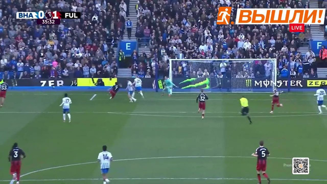 Брайтон — Фулхэм – Хайлайты- обзор матча – Английская Премьер-лига – Тур 28 – 08.03.2025