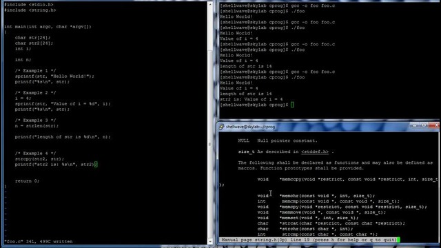 C Programming in Linux Tutorial #017 – String Functions and Operations