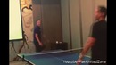 Van Persie v Rio no look table tennis