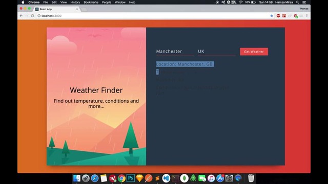 Using APIs in React – Create a Weather Application – Part 2