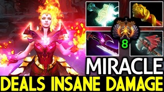 Dota 2 Miracle- [Lina] Deals Insane Damage! Carry Build