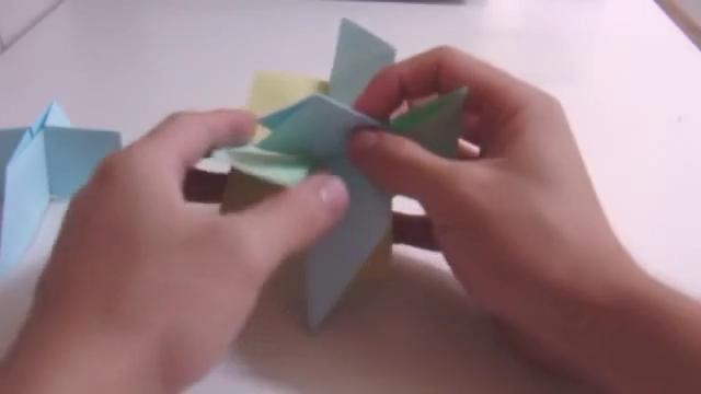 Омега-звезда оригами из 6 модулей