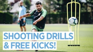 Shooting drills & free kicks | training