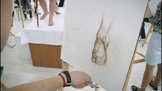 Рисование ступней, академический рисунок