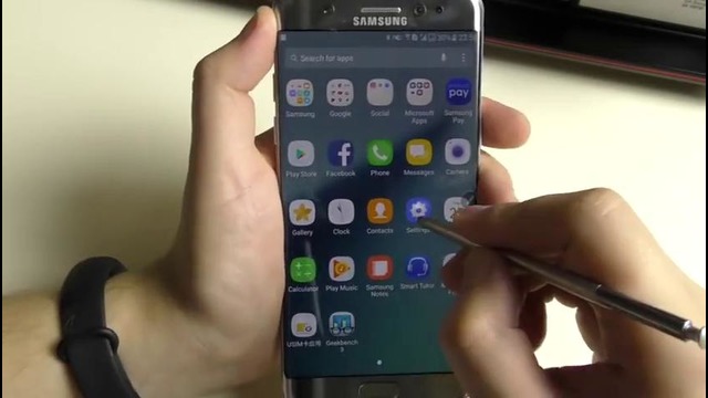 Samsung Galaxy Note 7 распаковка TOP флагмана, беглый обзор, 1 мнение, огорчения 480P