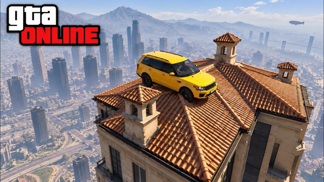 НАША ДУРА ВЫШЕ ВСЕХ! СКИЛЛ ТЕСТ ПО КРЫШАМ В GTA ONLINE