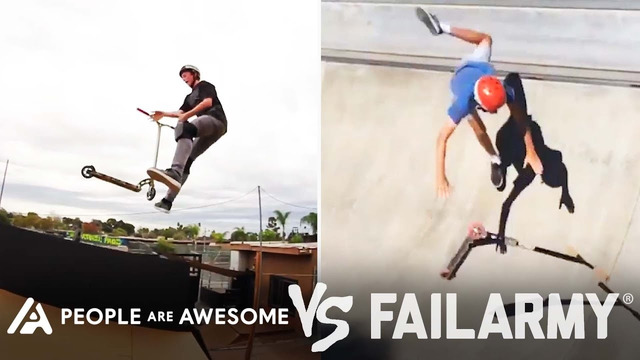 Wins & Fails On Scooters, Skis, Boards & More | People Are Awesome Vs. FailArmy